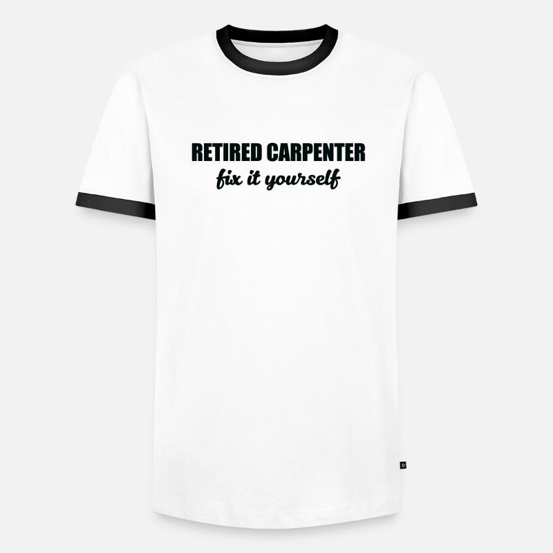 Zimmermann: Retraité Carpenter. Fixez vous-même. T-shirt contrasté Homme