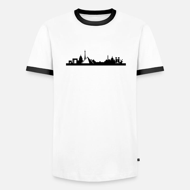 Horizon de Paris Louvre T-shirt contrasté Homme