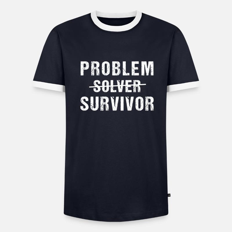 Problem Survivor not Solver - Men's Ringer Shirt - undefined