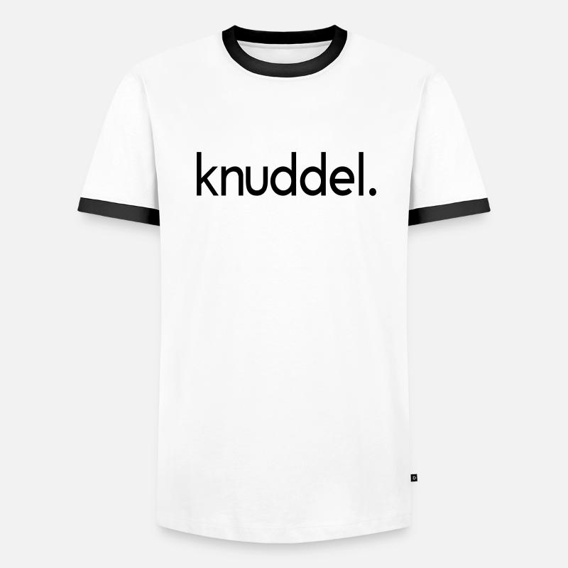 Knuddel Männer Kontrast-T-Shirt