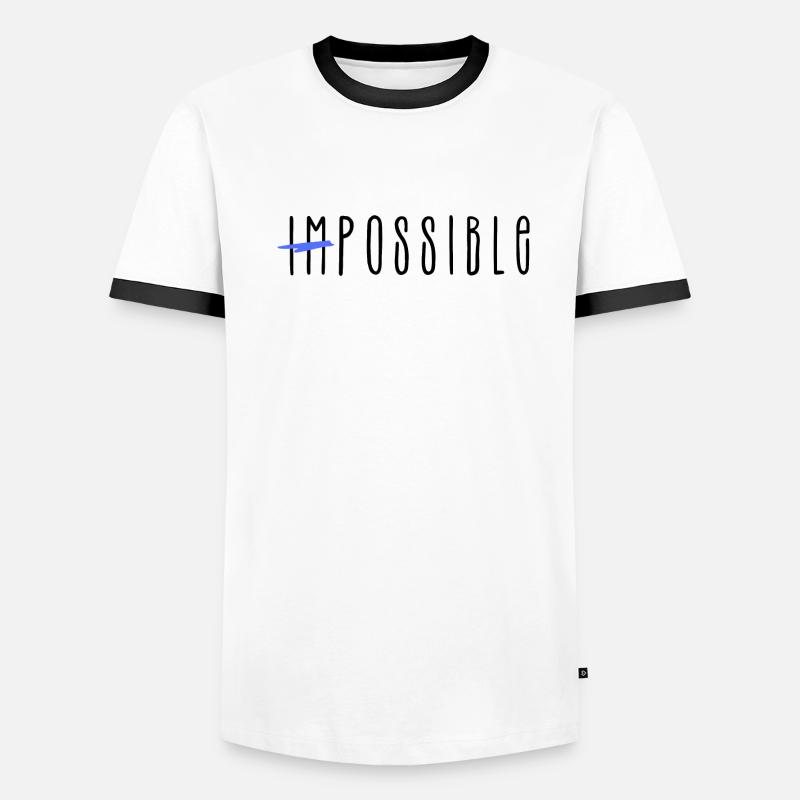 Impossible Männer Kontrast-T-Shirt