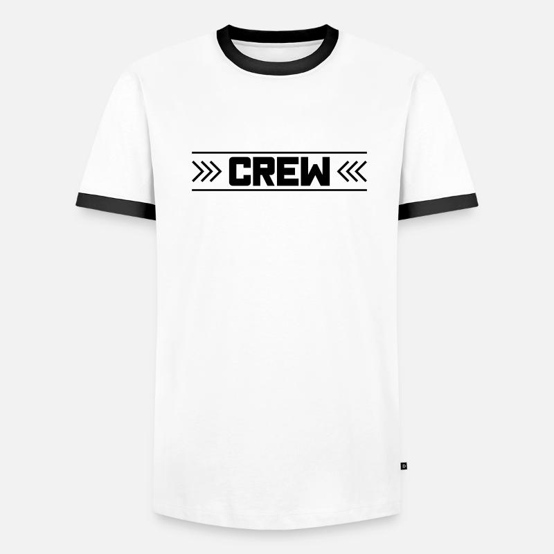 Conception de l’équipage T-shirt contrasté Homme