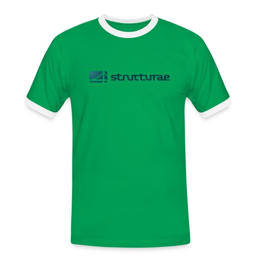 Structurae Logo (Green) - Männer Kontrast-T-Shirt