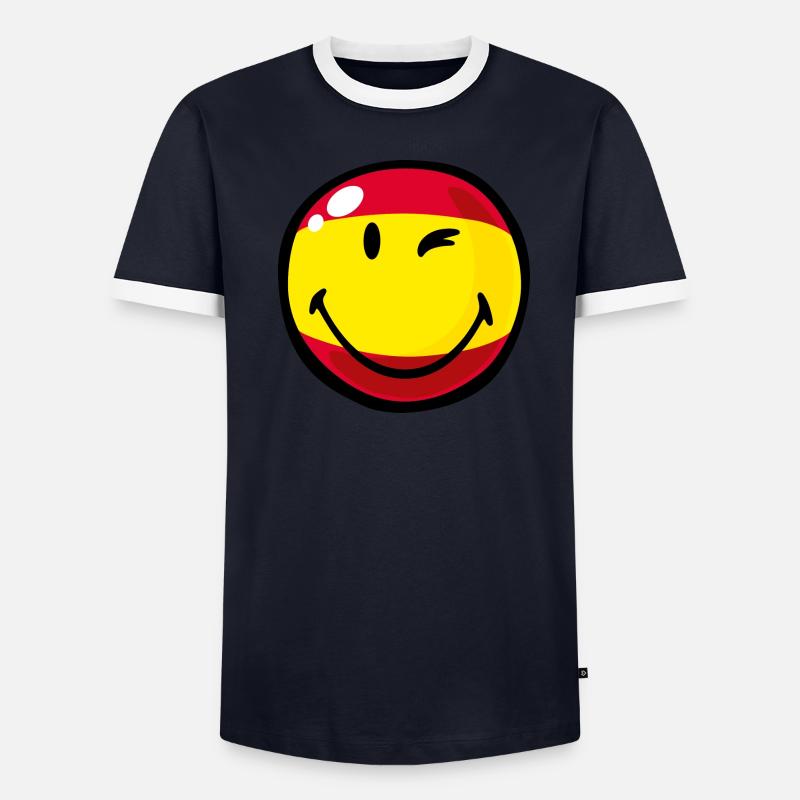 Smiley Spain T-shirt contrasté Homme