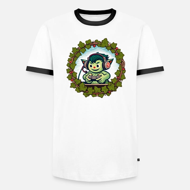 Videospiel-Goblin Männer Kontrast-T-Shirt