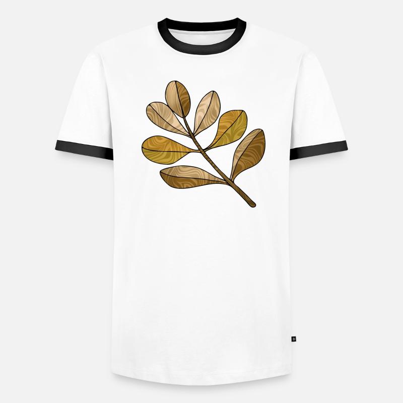 Liste Männer Kontrast-T-Shirt