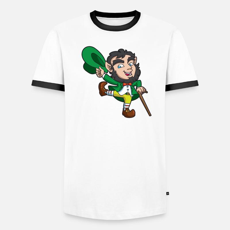 Leprechaun St Patricks Men's Ringer Shirt