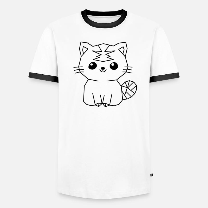 CHAT-POLY T-shirt contrasté Homme