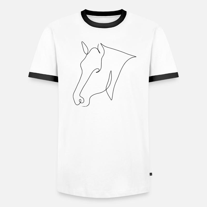 Minimal bangs black Men's Ringer Shirt