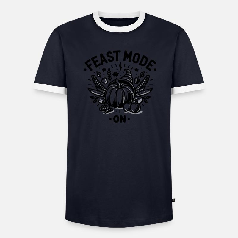 Mode festin activé T-shirt contrasté Homme