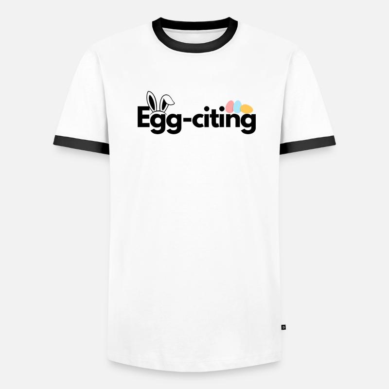 Egg-citing Men's Ringer Shirt