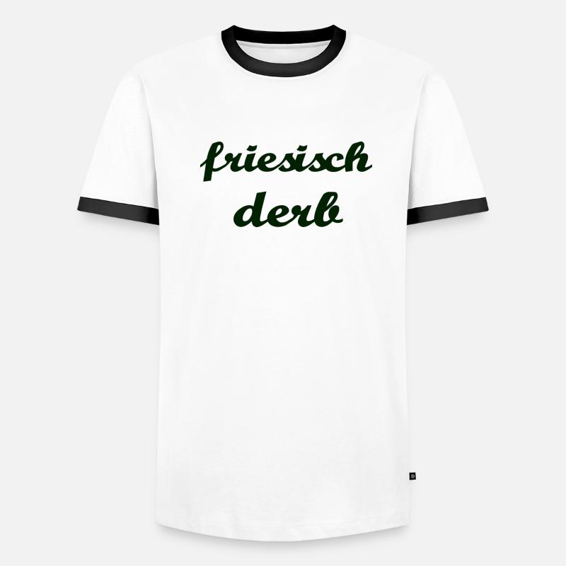 friesisch derb Männer Kontrast-T-Shirt