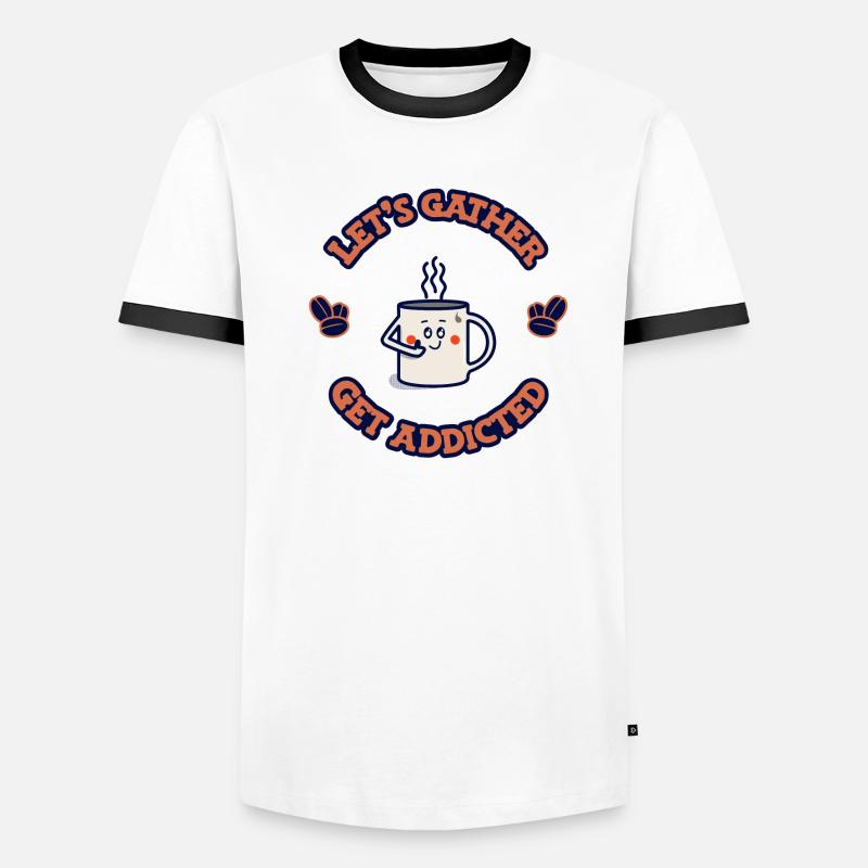 Getting addicted to coffee Men's Ringer Shirt