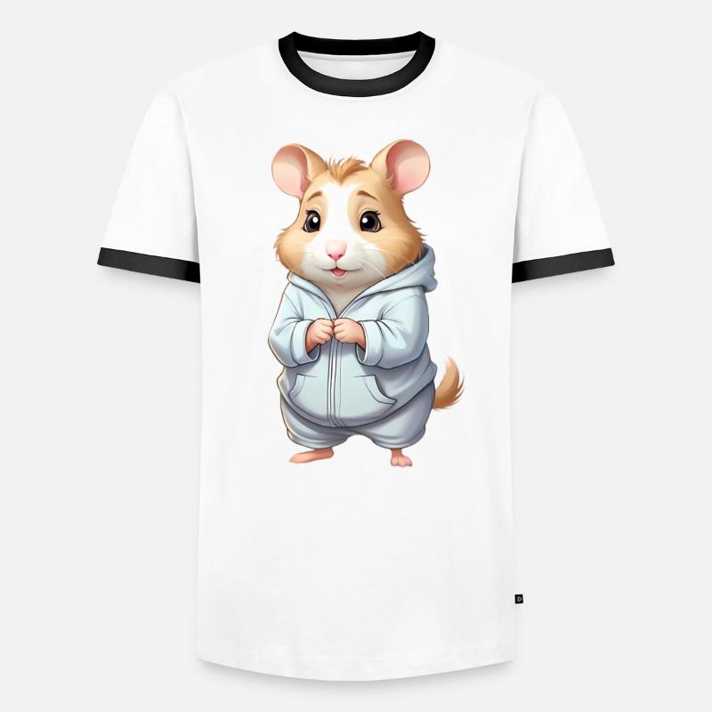 Cuddly Hero Hamster Pull à capuche T-shirt contrasté Homme