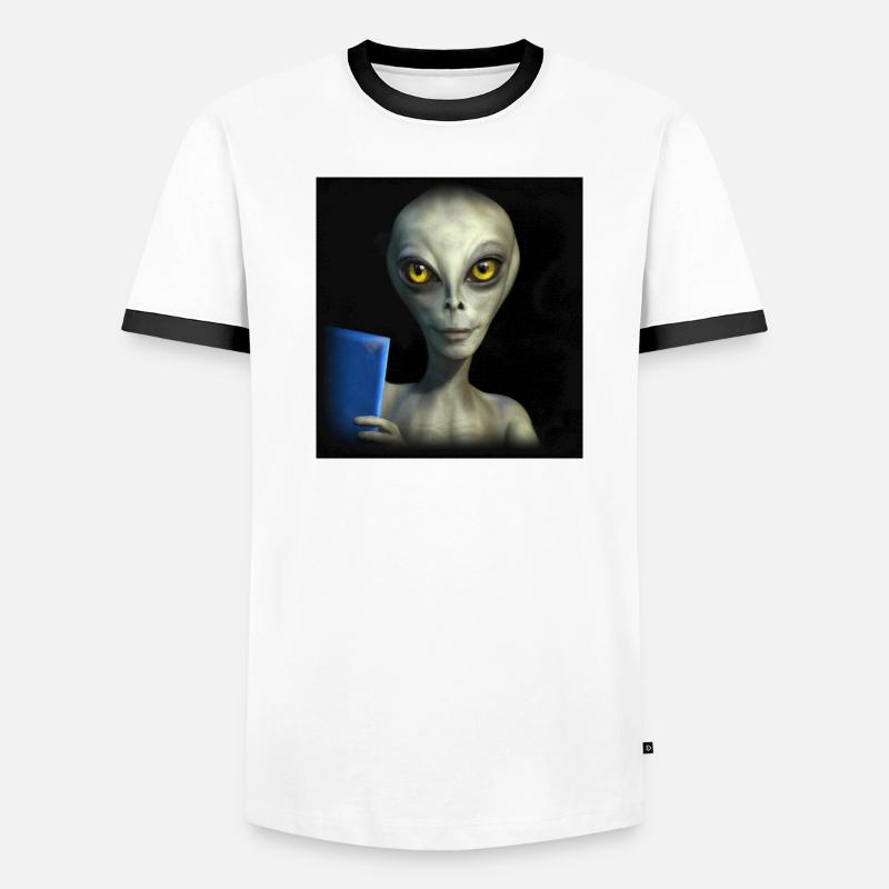 Alien Book Men's Ringer Shirt