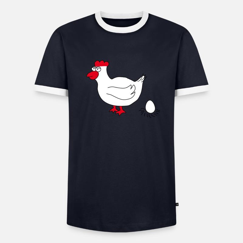 Poulet T-shirt contrasté Homme