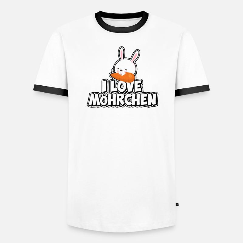 I love carrots - Easter Men's Ringer Shirt