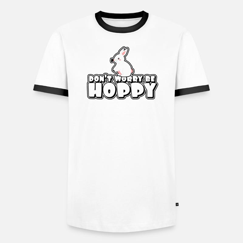 Don't worry, be hoppelig - Easter Men's Ringer Shirt