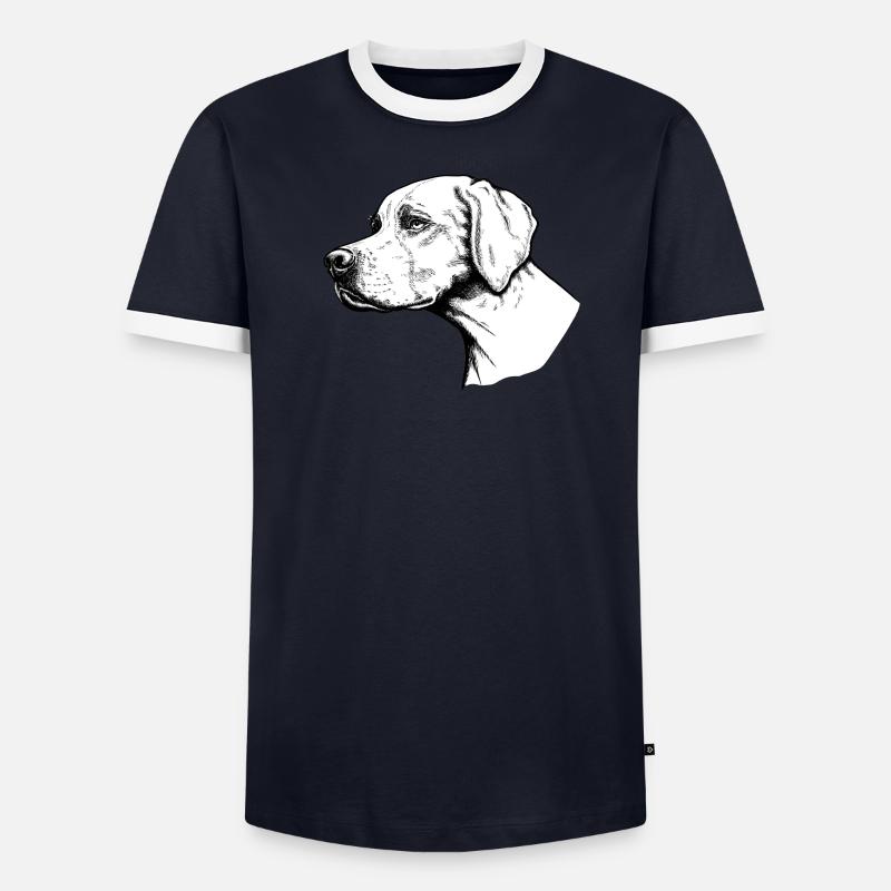 Pointer Portrait T-shirt contrasté Homme
