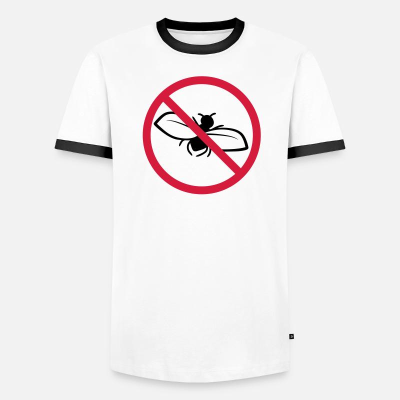 Bouclier interdit de mouche T-shirt contrasté Homme
