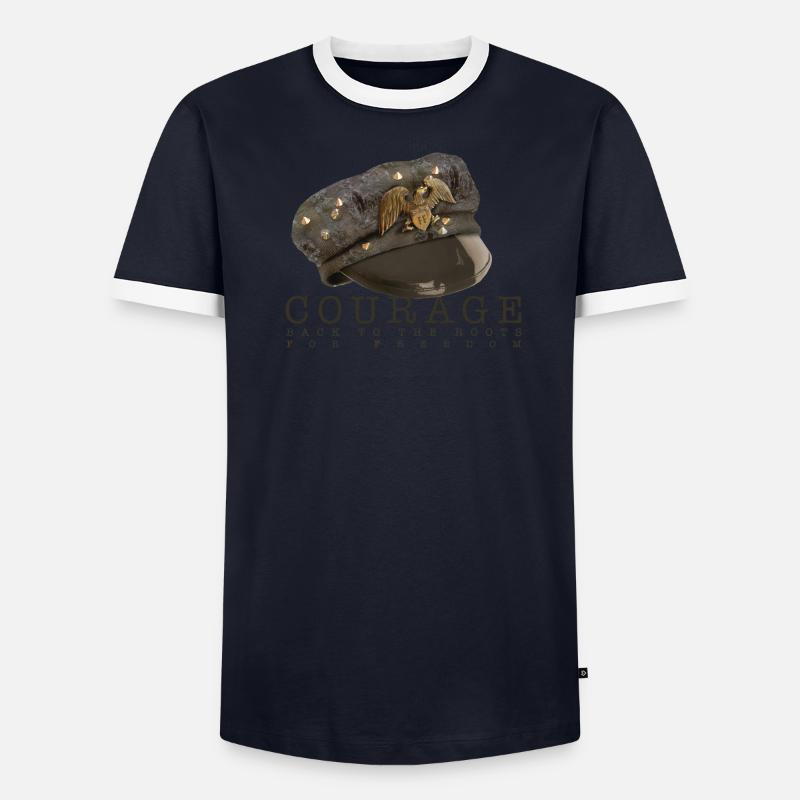 COURAGE FOR FREEDOM Männer Kontrast-T-Shirt