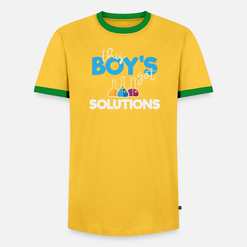 This Boy's Got Solutions - Men's Ringer Shirt - undefined