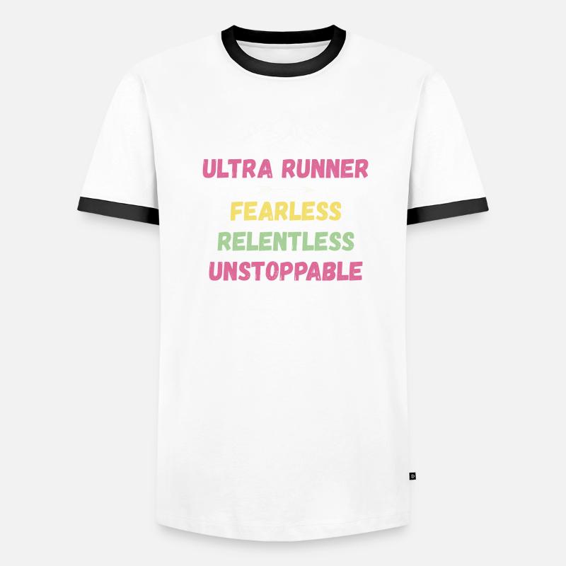 Ultra Runnner - Intrépide. Implacable. Imparable. T-shirt contrasté Homme