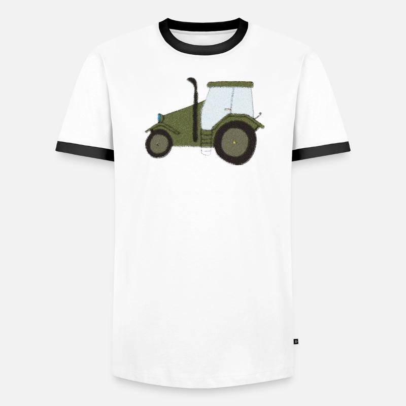Tracteur Oldtimer Impressionnisme T-shirt contrasté Homme