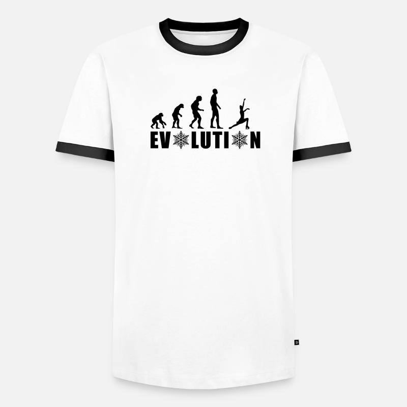 EVOLUTION FIGURE SKATING WINTER SNOW Men's Ringer Shirt