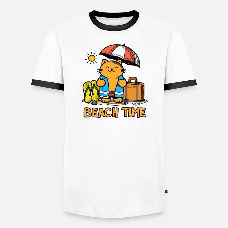 Temps de plage 1 T-shirt contrasté Homme