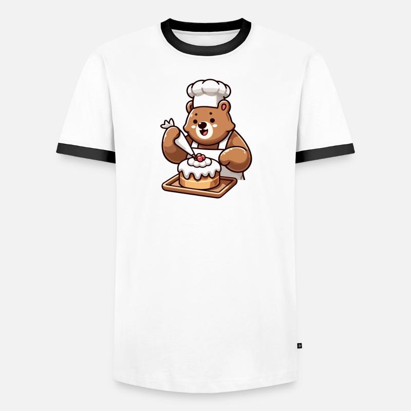 Baker Bear : Le charmeur de gâteaux T-shirt contrasté Homme