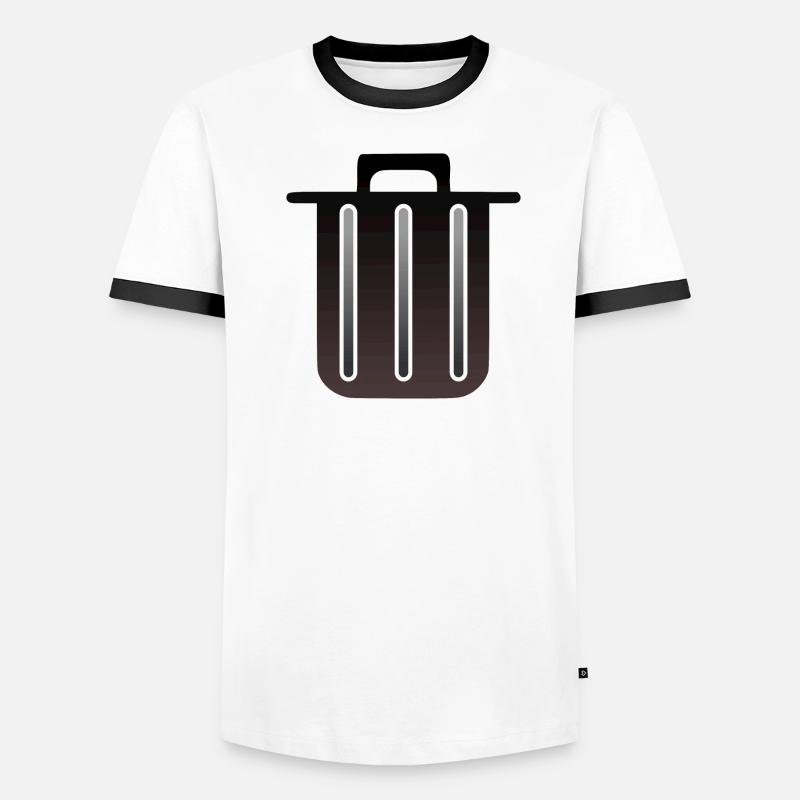 GARBAGE TRASH CAN Men's Ringer Shirt