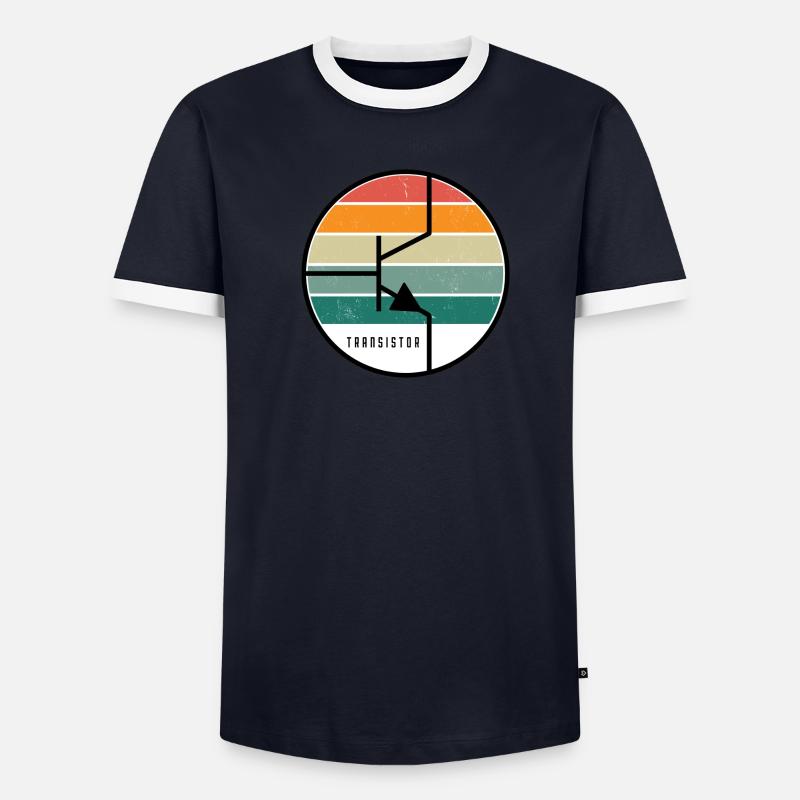 Transistor Männer Kontrast-T-Shirt