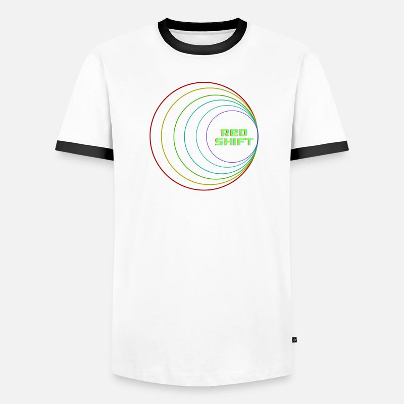 Rote Verschiebung Männer Kontrast-T-Shirt
