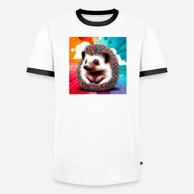 hérisson T-shirt contrasté Homme