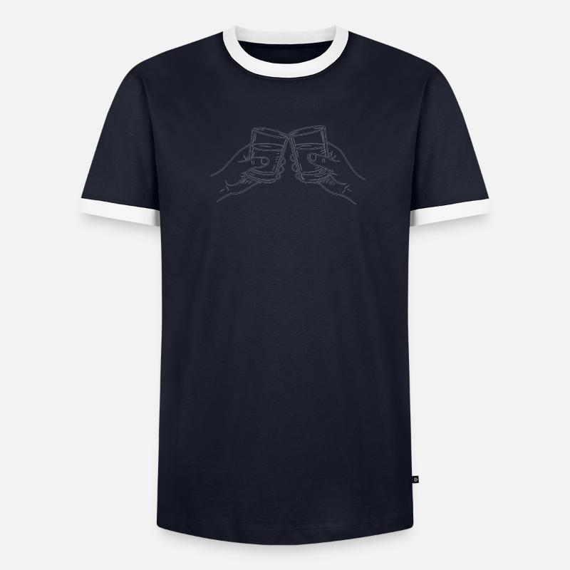 coup de coude T-shirt contrasté Homme