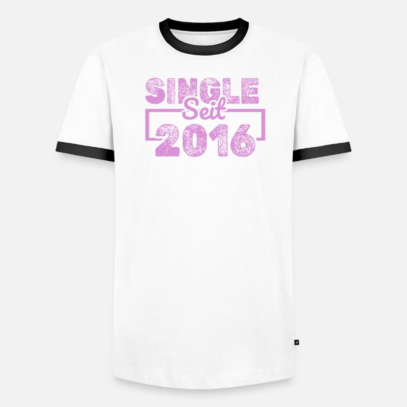 Single 2016 Männer Kontrast-T-Shirt