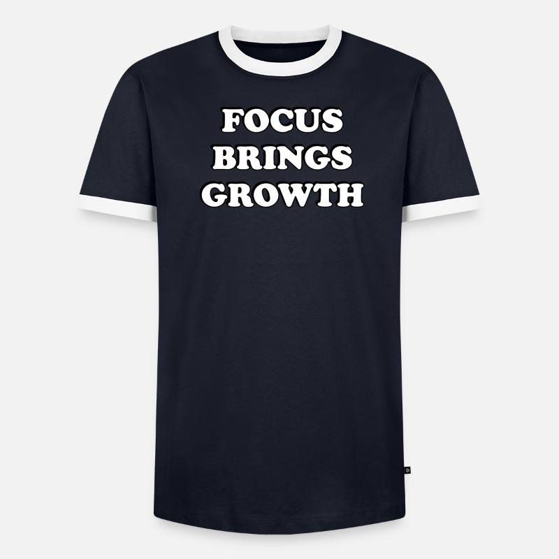 La concentration apporte de la croissance T-shirt contrasté Homme