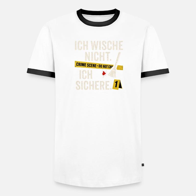 I don't wipe - I secure - forensics Men's Ringer Shirt
