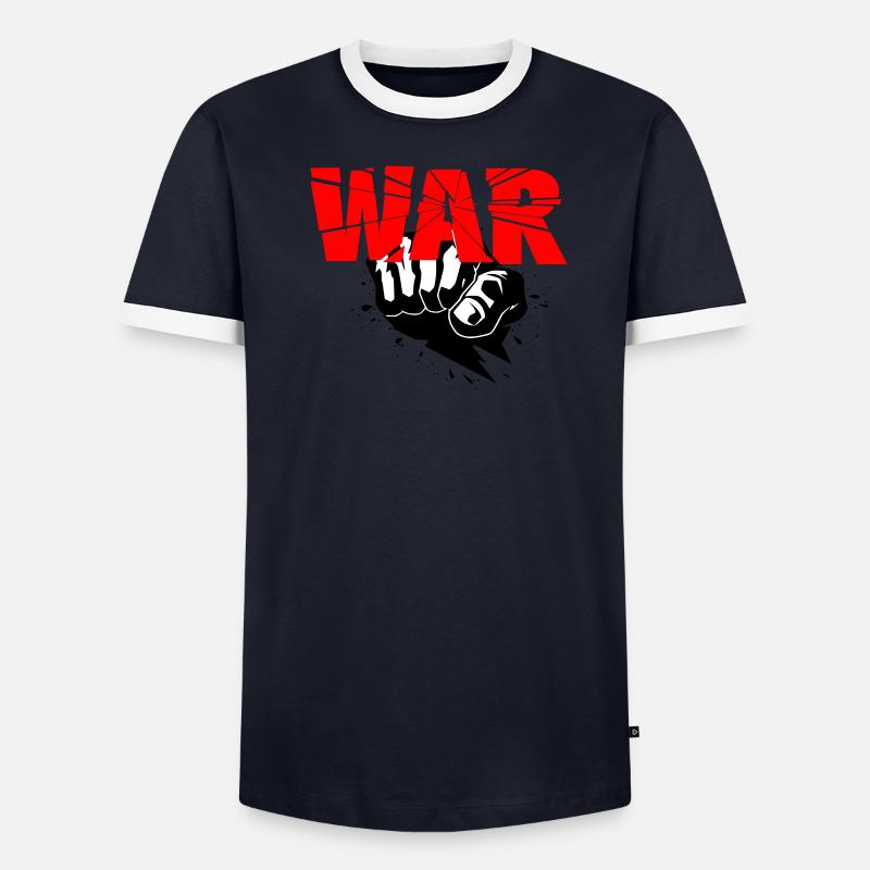 No War T-shirt contrasté Homme