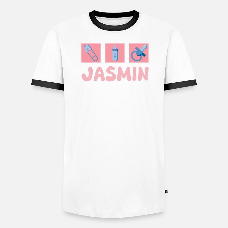 Jasmin as a pacifier Men's Ringer Shirt