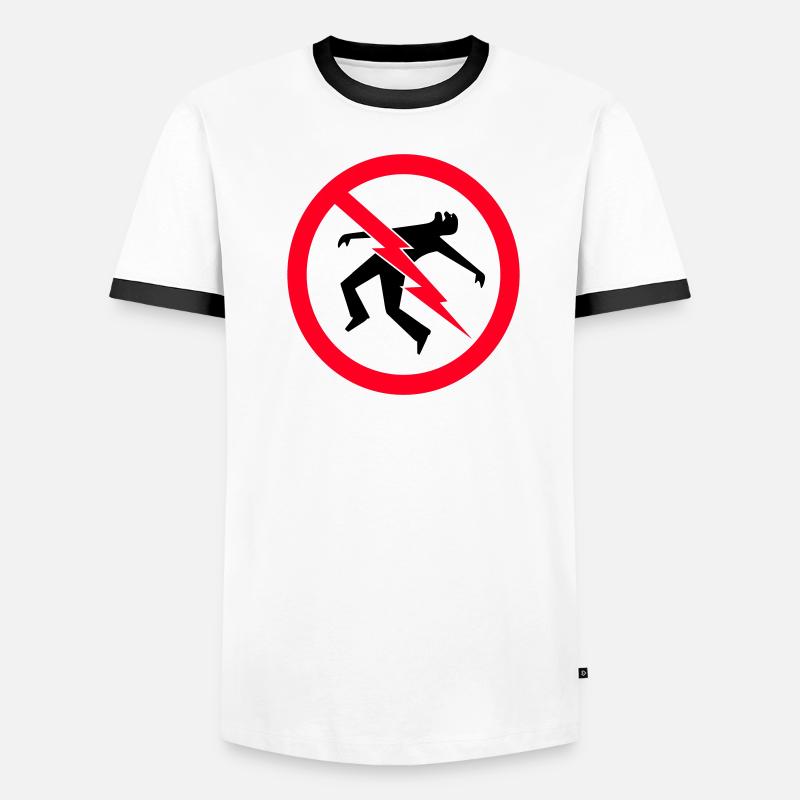 Lightning  Warning Men's Ringer Shirt
