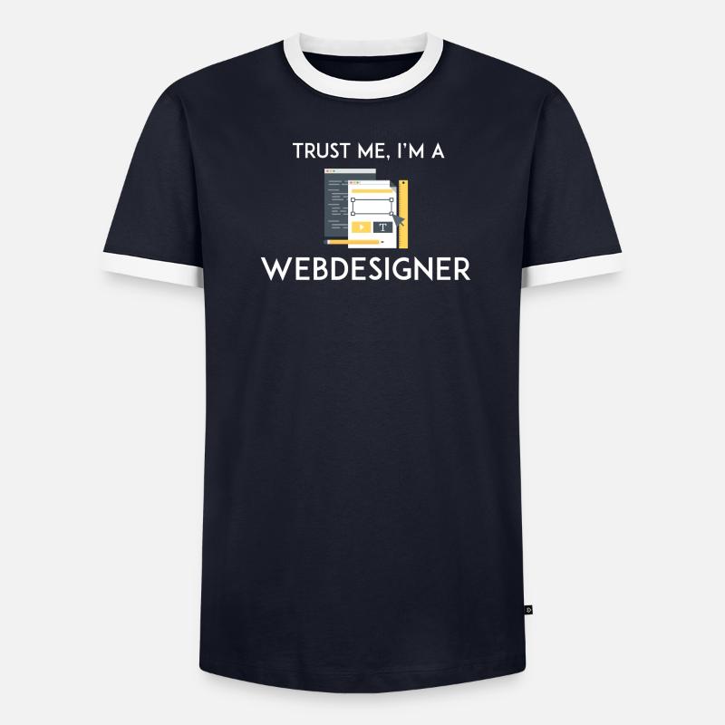 Vertrau mir, ich bin Webdesigner - Männer Kontrast-T-Shirt - undefined