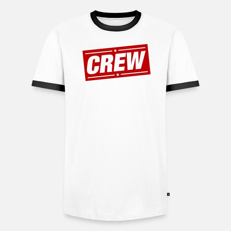 Conception de l’équipage T-shirt contrasté Homme
