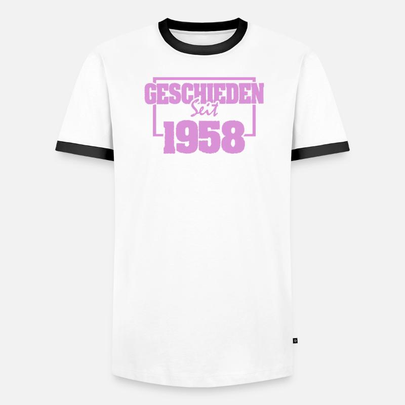 Ehe 1958 Männer Kontrast-T-Shirt