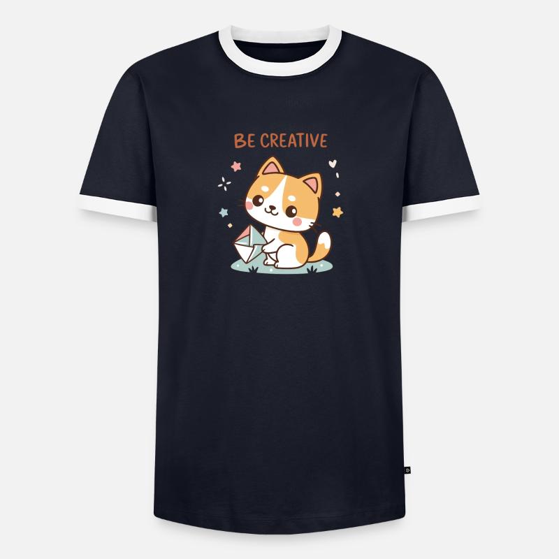 Chat Créatif  T-shirt contrasté Homme