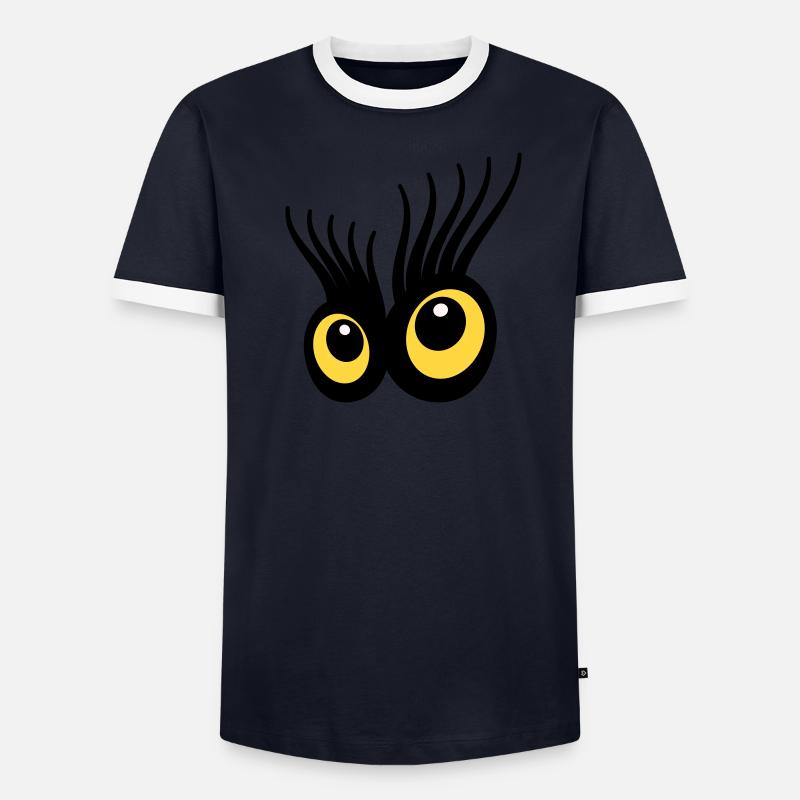 Yeux T-shirt contrasté Homme