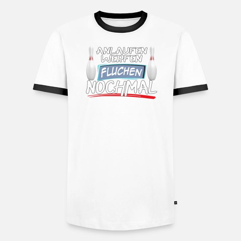 Run-up, throwing, cursing, bowling again Men's Ringer Shirt