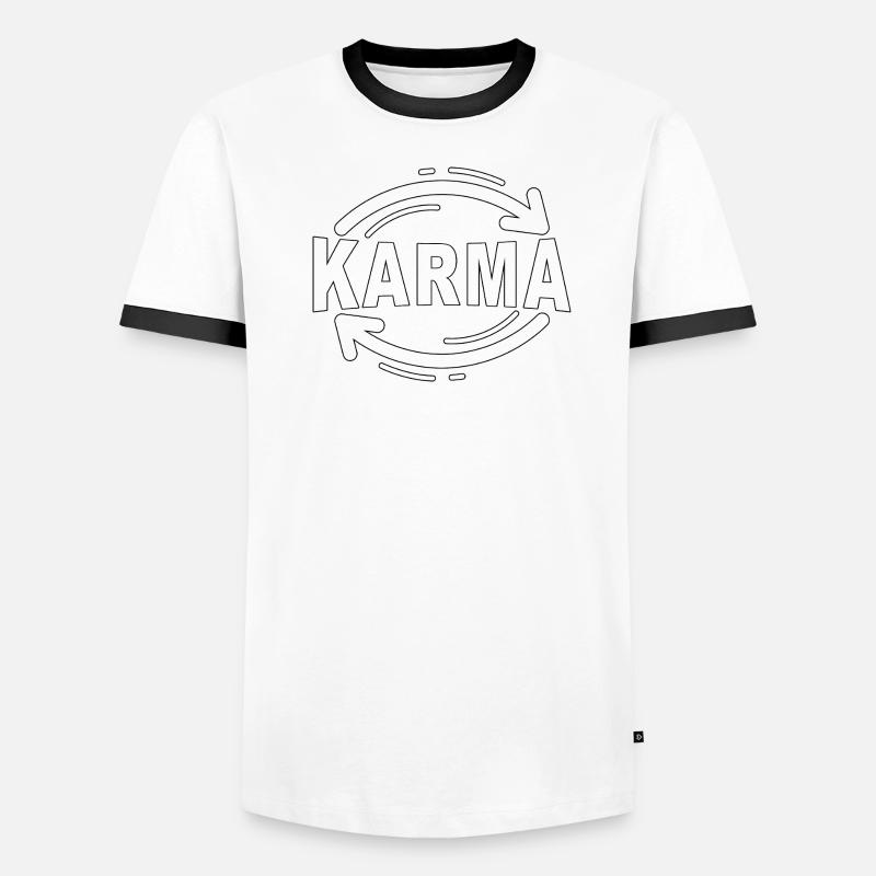 Karma - Design minimaliste et statement T-shirt contrasté Homme