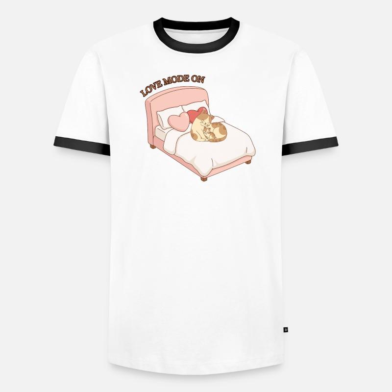 Mode Amour activé - Katzenliebe T-shirt contrasté Homme